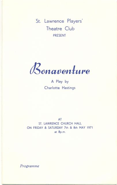 Programme cover