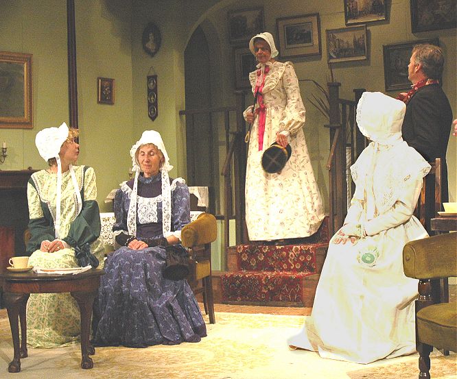 Miss Barker, Mrs Forrester, Miss Pole, Mrs Hoggins, Mr Hoggins