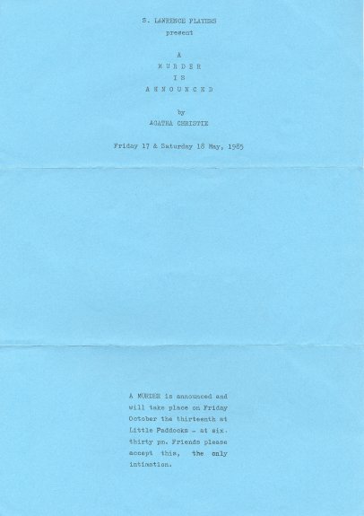 Programme as invitation