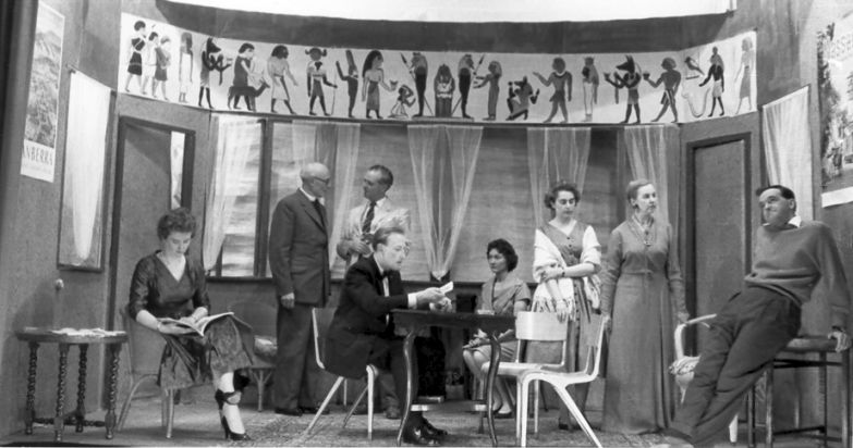 Kay, Canon Pennefather, Dr Bessemer, Simon (seated), Louise, Christine, Miss ffoliot-ffoulkes