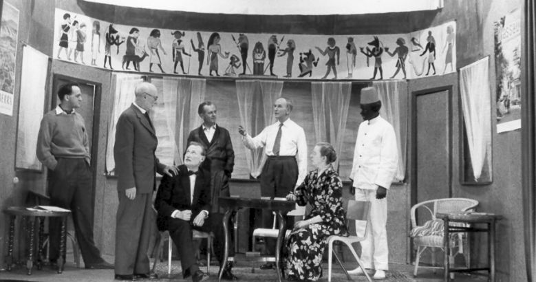 Smith, Canon Pennefather, Simon (seated), Dr Bessner, McNaught, Miss ffoliot-ffoulkes, Steward