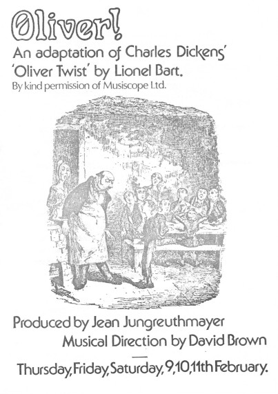 Programme page 1 - design by David Purvis