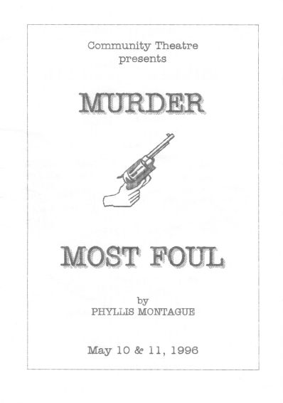 Phylis Montague's programme for 'The Play Within A Play'