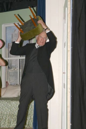 'Mimsey, I'll count to three and you had better come out.'